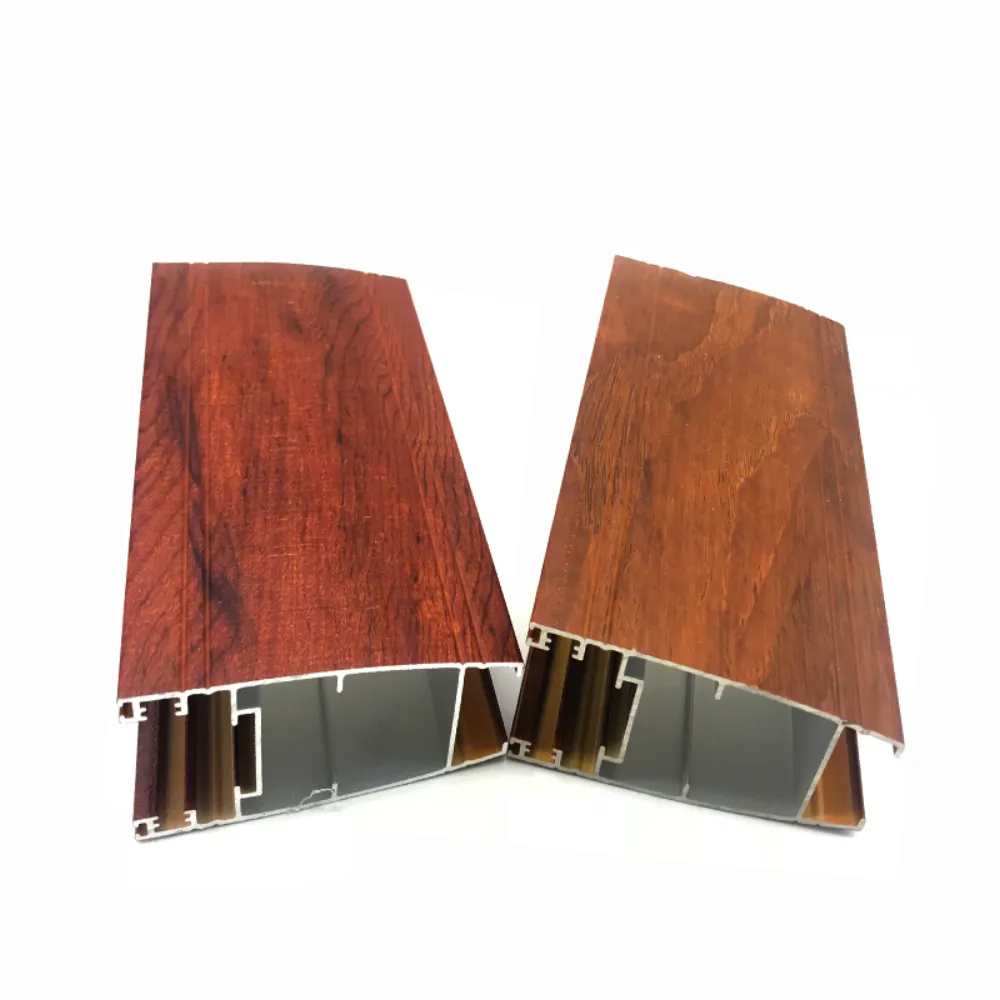 3D Wood Grain Aluminum Profile Style 3