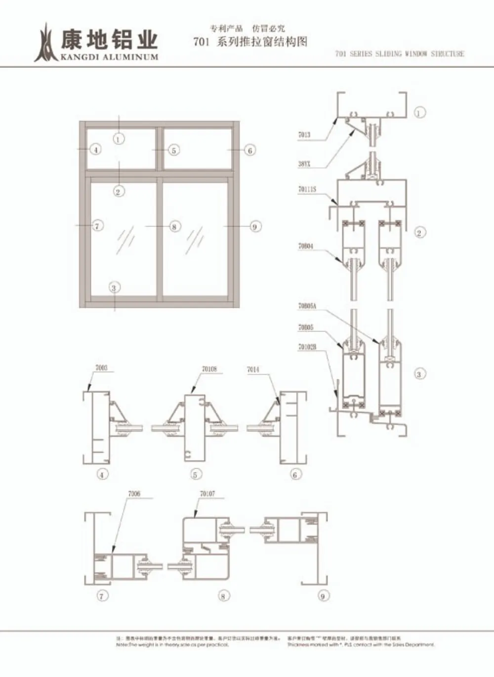 Aluminum Window Profile Style 3