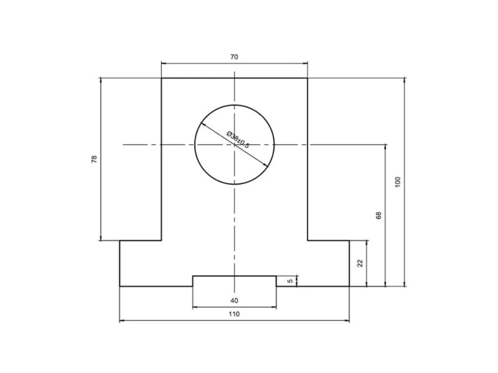Industrial Aluminum Profile 110100