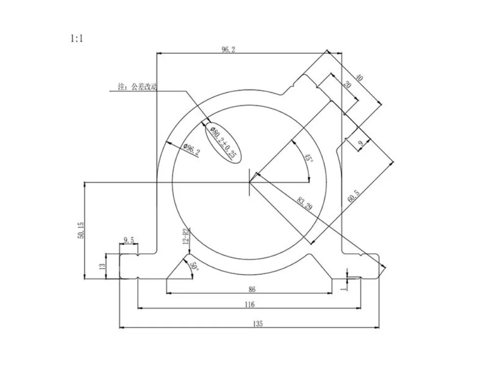 Industrial Aluminum Profile D80D