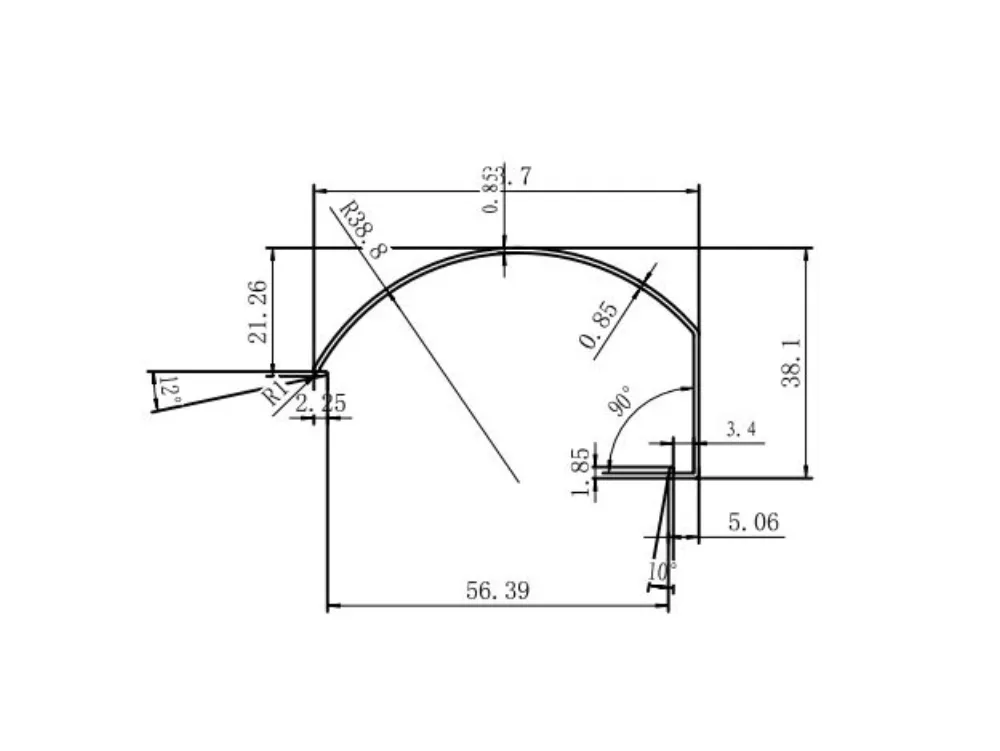 Industrial Aluminum Profile RHGY0041 — product evidence