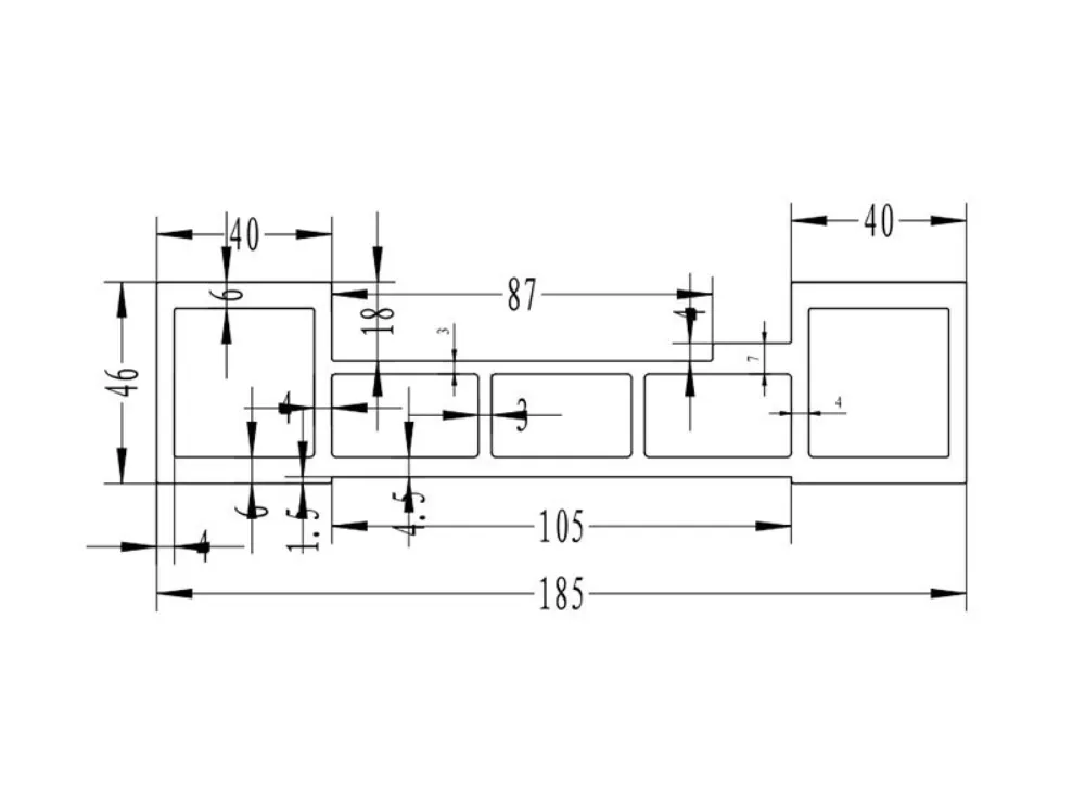 Industrial Aluminum Profile GY18546