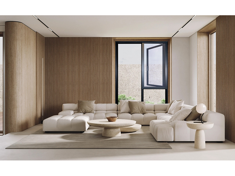 AE135 Thermal-Break Outward Casement Window (American Glass-Sash Style)