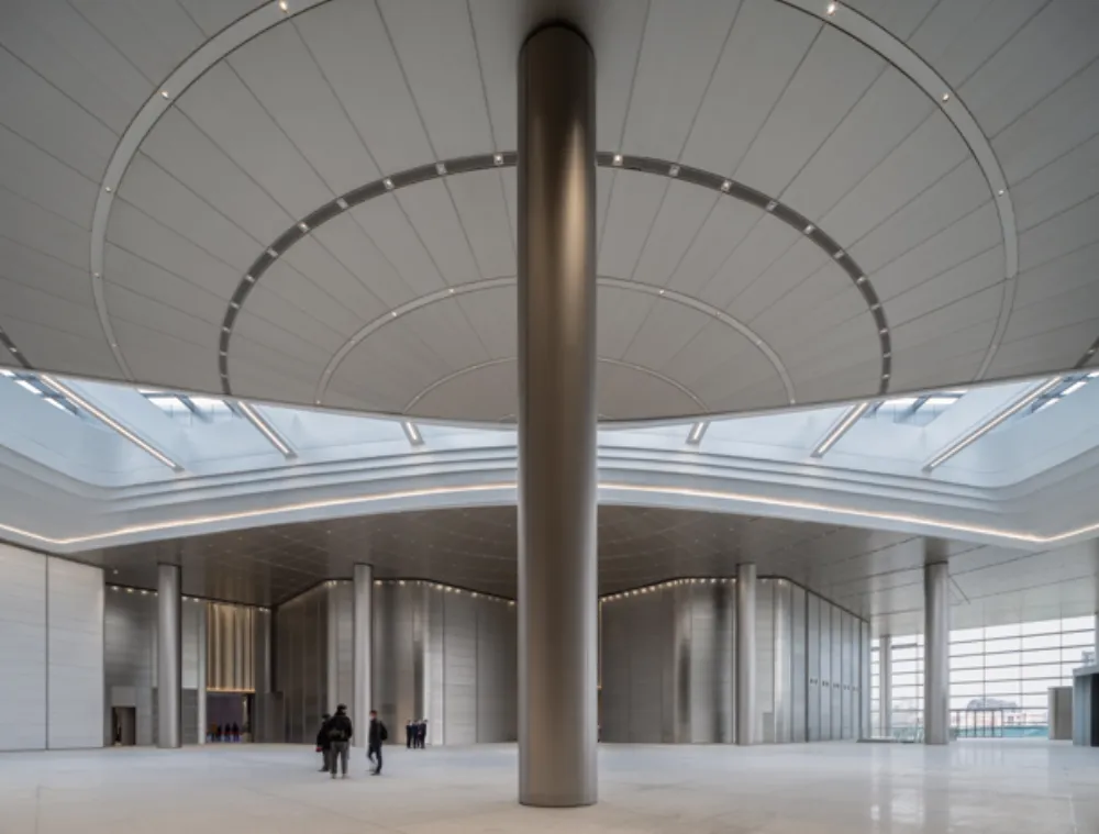 Seamless Metal Column Cladding