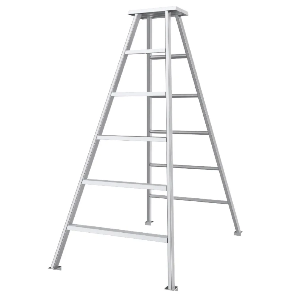 Aluminum alloy folding single handrail staircase