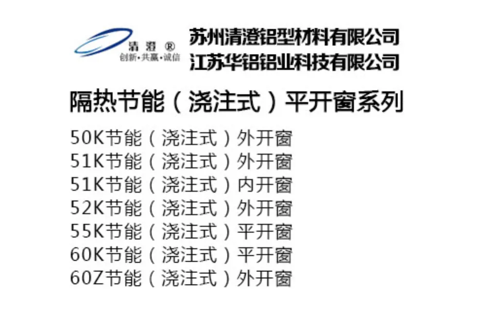 Thermal-Insulated Cast-Poured Casement Window Series