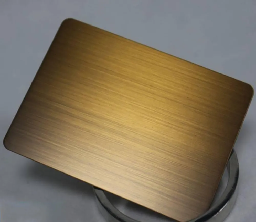 Brushed Copper-Finish Aluminum Panel