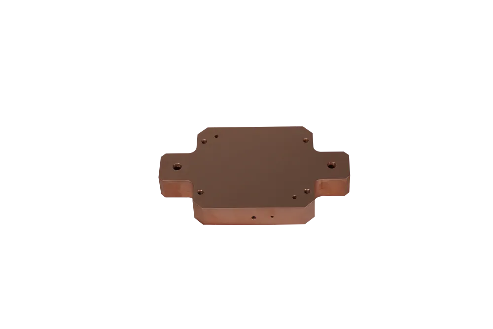 High-thermal-conductivity red-copper liquid-cooling plate