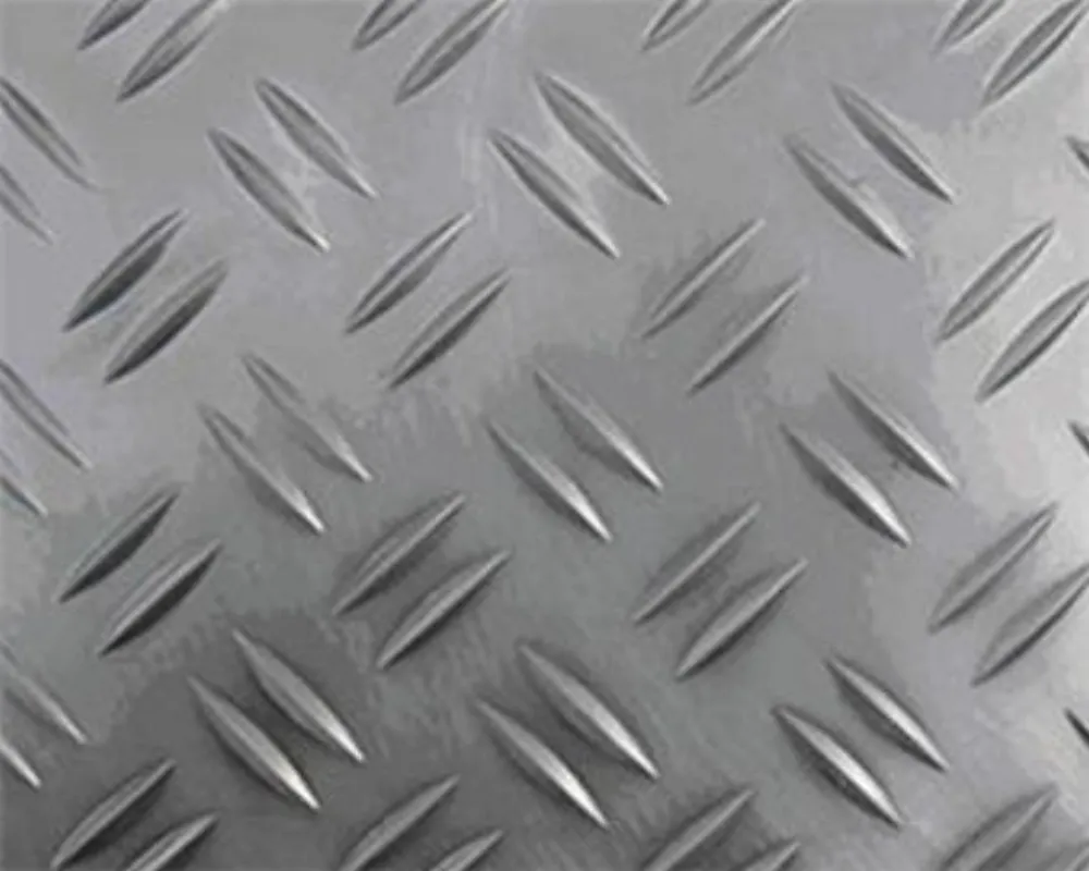 Two-Bar Checkered Aluminum Sheet