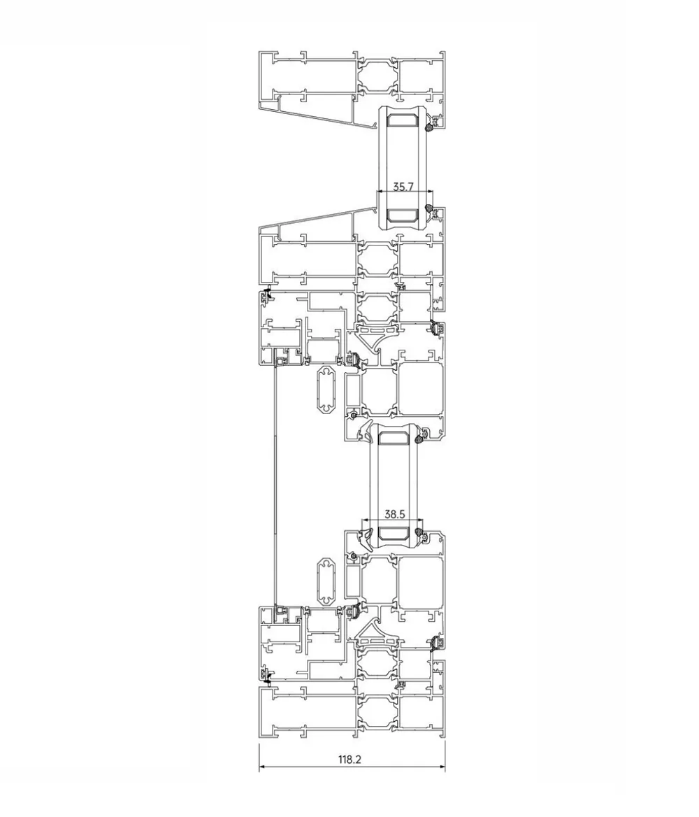 118 Series Thermal Break Casement Window 1.4