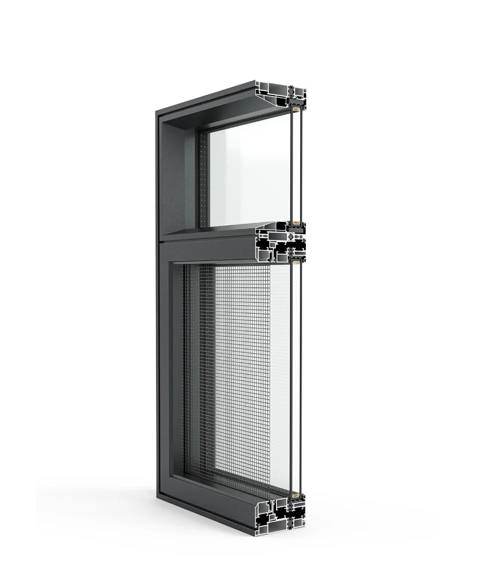 72 Series Non-Thermal Break Double Glazing Casement Window 1.4