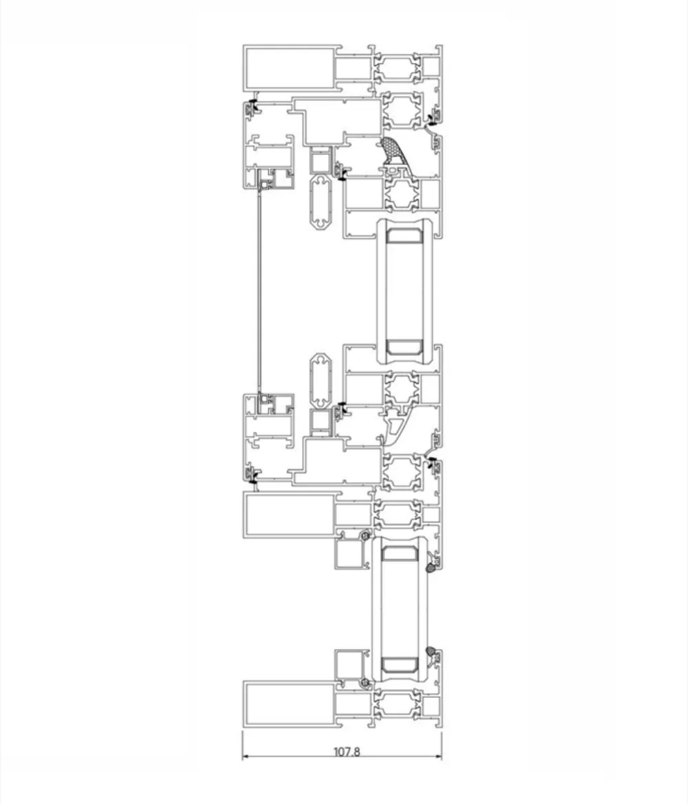 109 Series Thermal Break Concealed-Hinge Casement Window 1.8