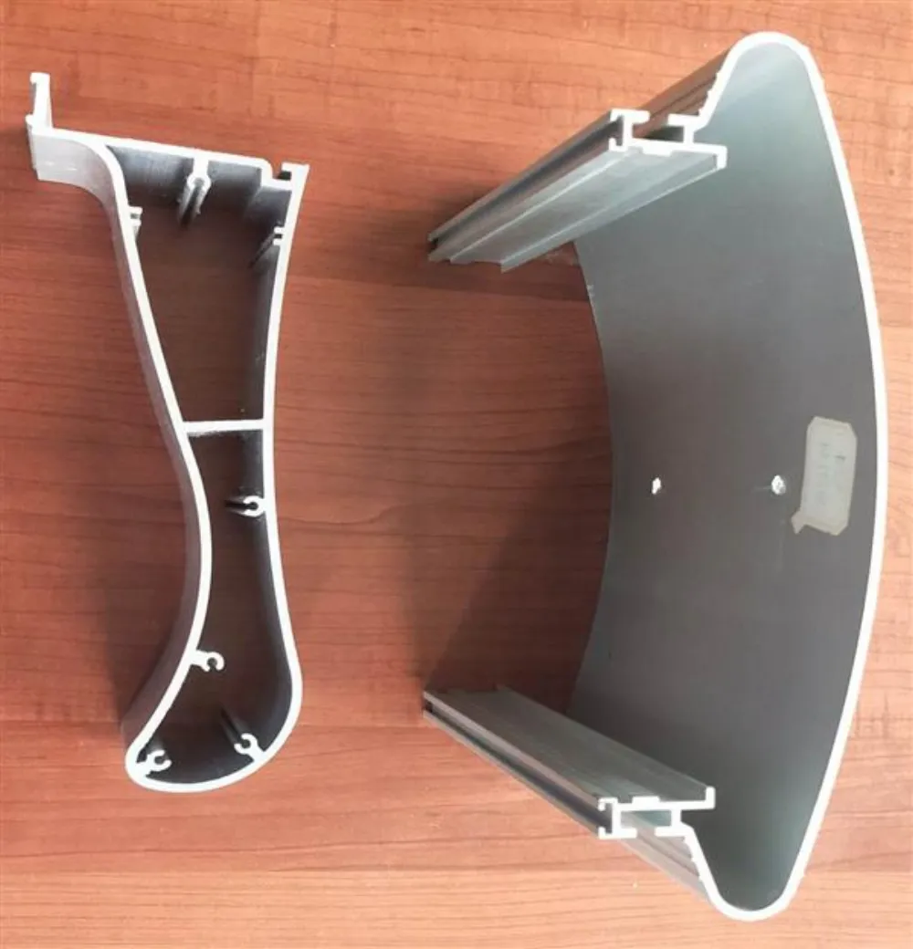 Aluminum motor housing, T-slot and window profile