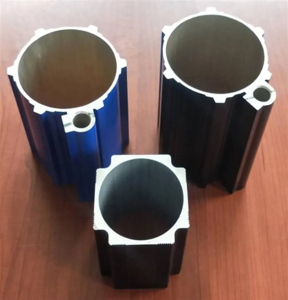 Aluminum motor housing, T-slot and window profile