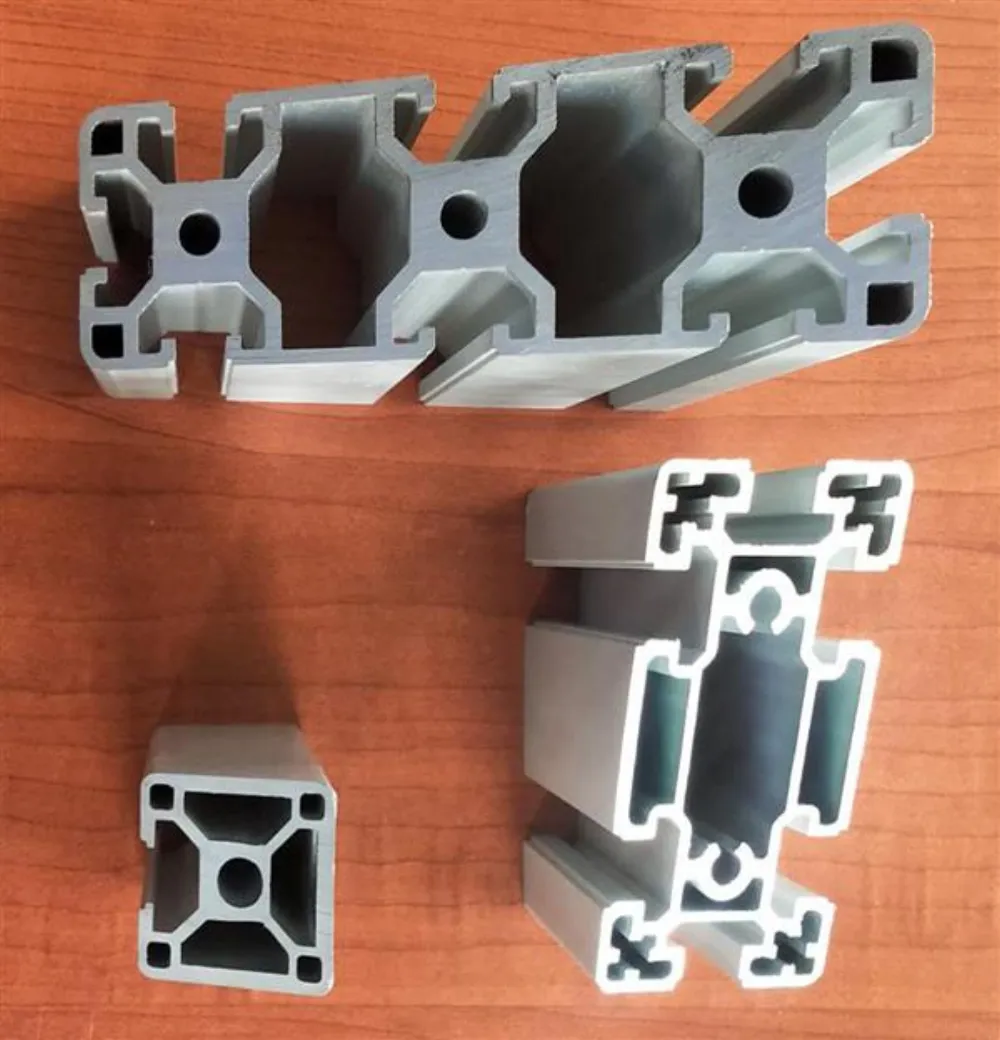 Aluminum motor housing, T-slot and window profile