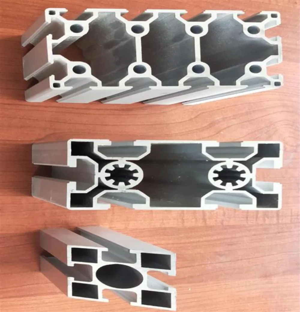 Aluminum motor housing, T-slot and window profile