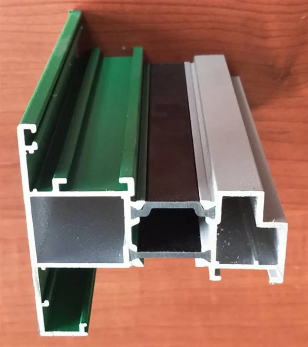 Aluminum motor housing, T-slot and window profile