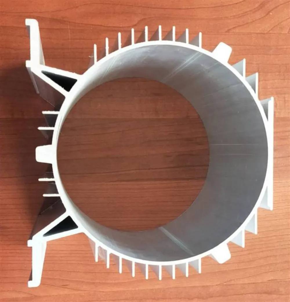 Aluminum motor housing, T-slot and window profile