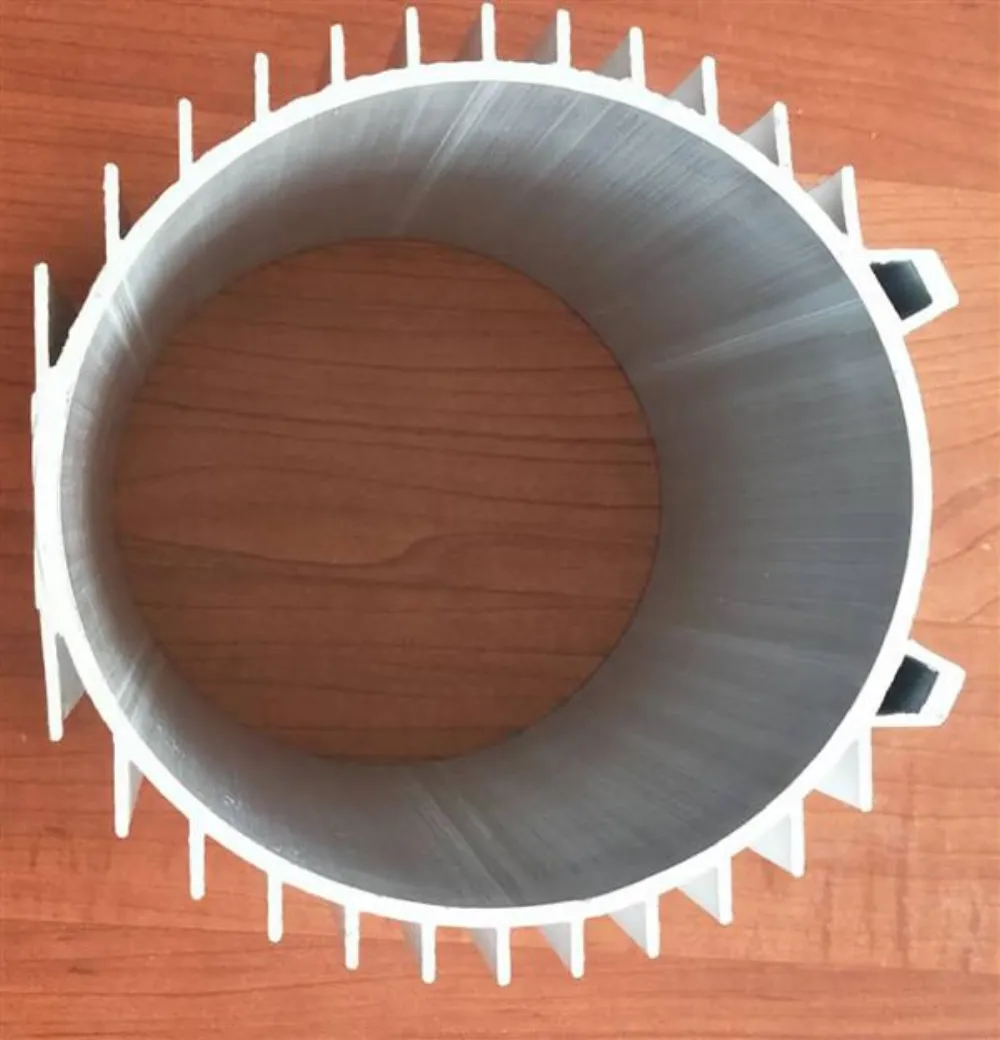 Aluminum motor housing, T-slot and window profile