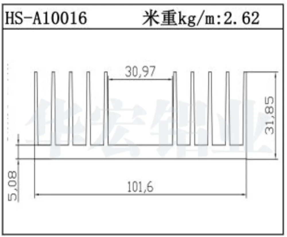 Frequency Converter Heatsink HS-A10016