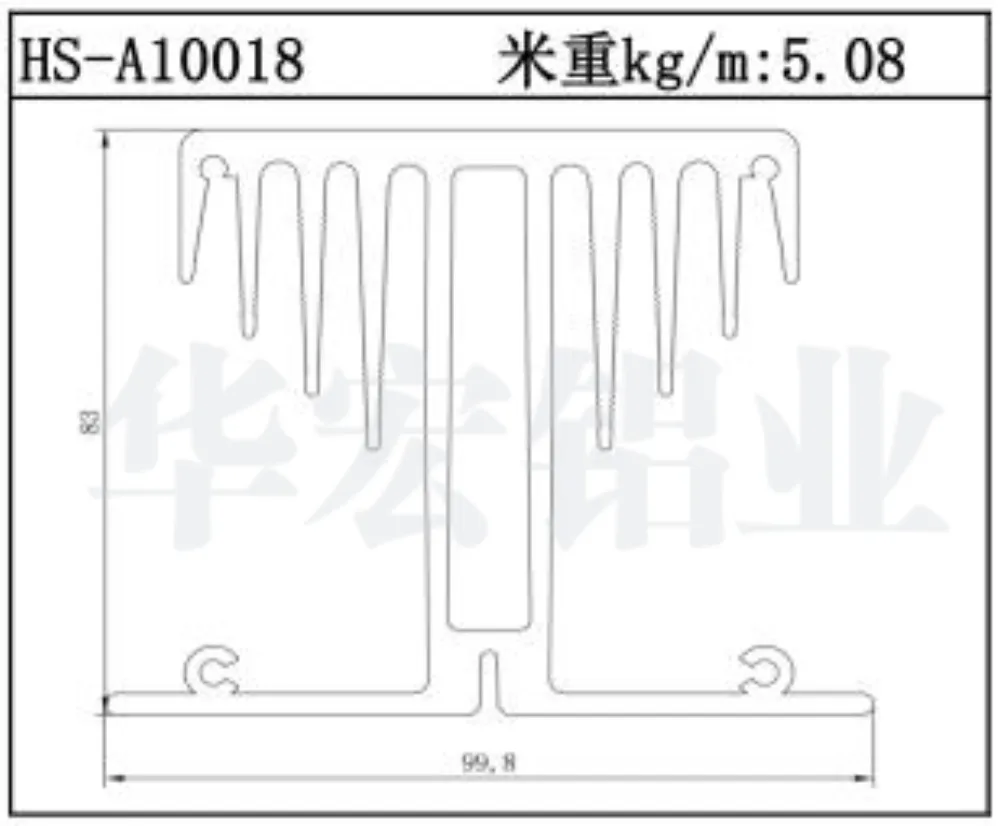 Heatsink Aluminum Profile HS-A10018