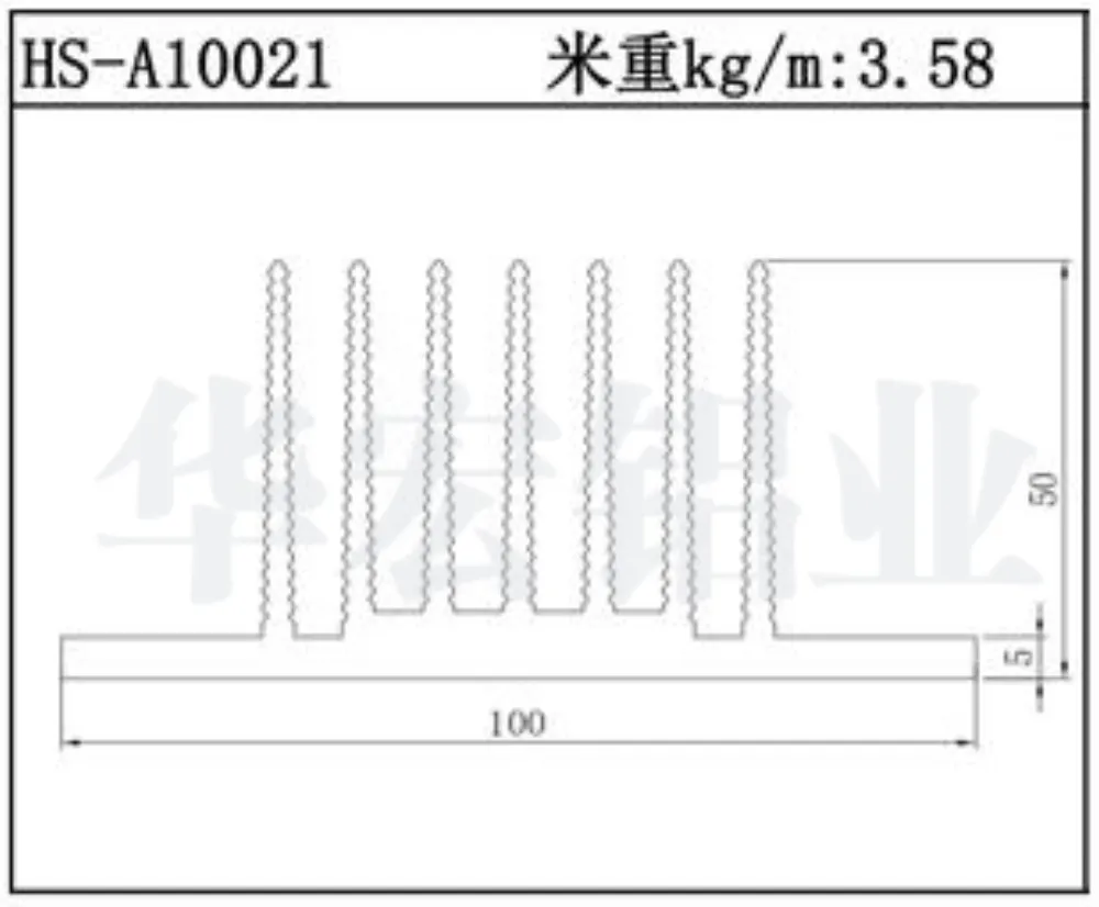 Heatsink Aluminum Profile HS-A10021