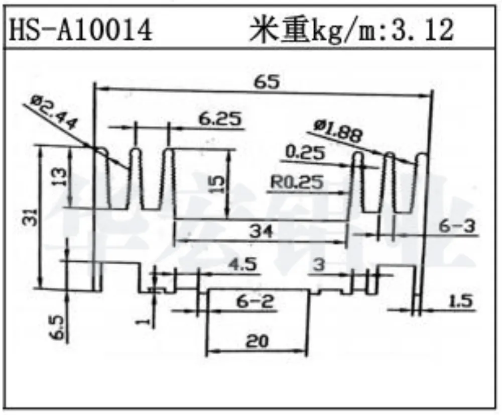Industrial Aluminum Profile HS-A10014